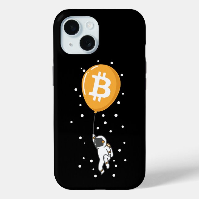Bitcoin Astronaut to the moon - Btc Crypto Case-Mate iPhone Case (Back)