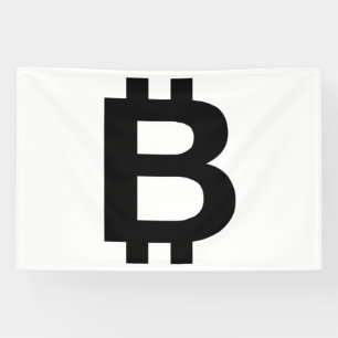 Bitcoin B Bold 4x6 Vinyl Banner