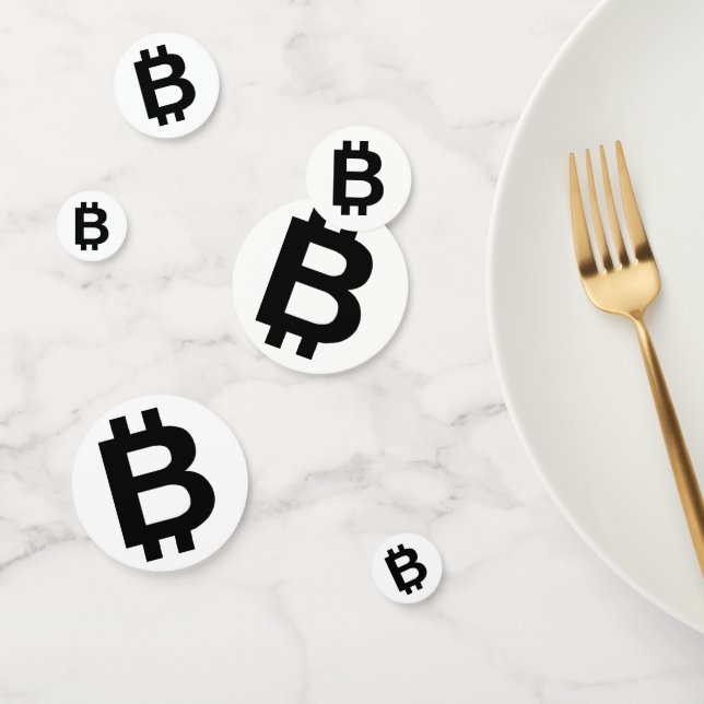 Bitcoin B Bold Table Confetti (Group)