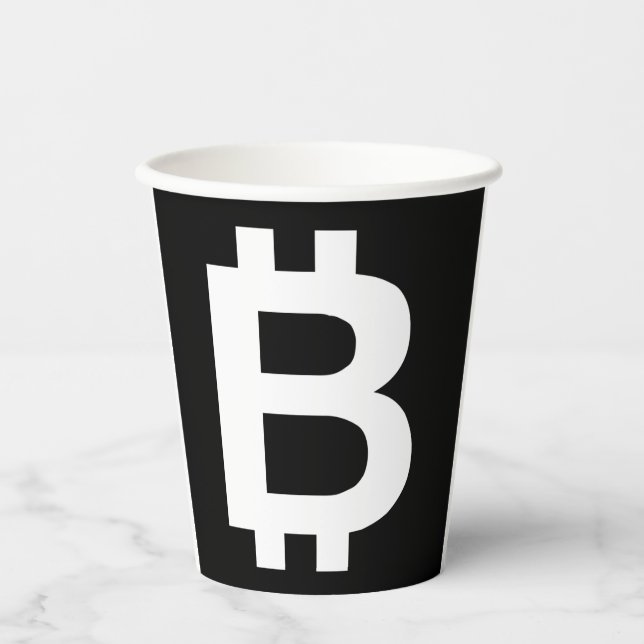 Bitcoin B Cool Paper Cups (Front)