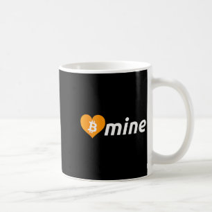 Bitcoin B Mine Cryptocurrency Valentines Day Btc Coffee Mug