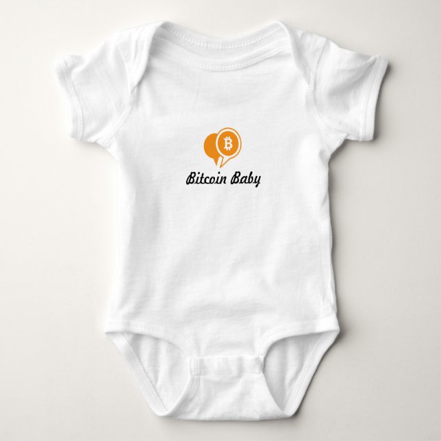 Bitcoin Baby One-piece Baby Bodysuit (Front)
