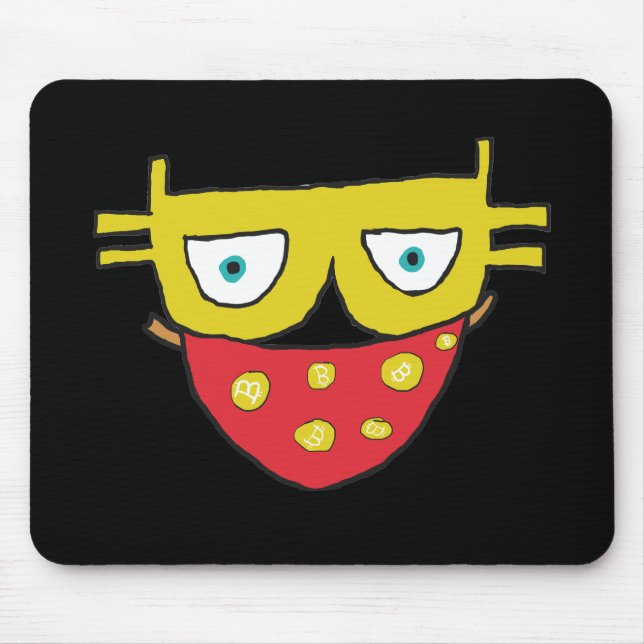 Bitcoin Bandit Mouse Pad (Front)