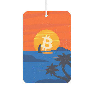 Bitcoin Beach Car Air Freshener