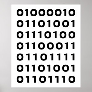Bitcoin binary poster