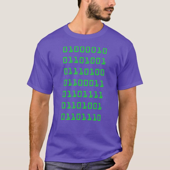 Bitcoin Binary (Silicon Valley) T-Shirt (Front)