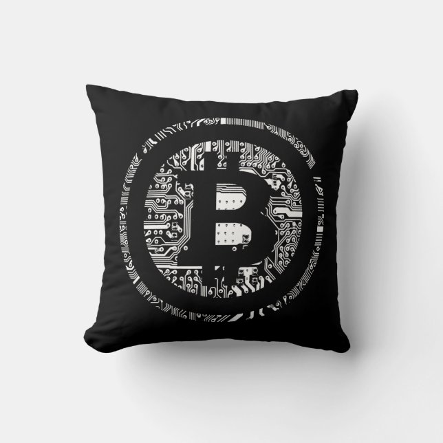 Bitcoin Black edition Cushion (Front)
