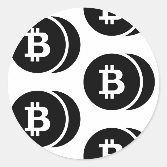 Bitcoin black Stickers (Front)