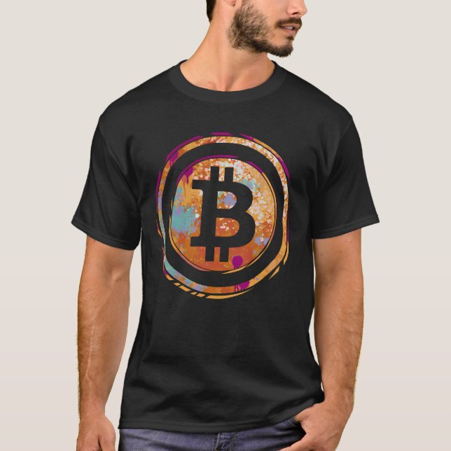Bitcoin Blockchains Crypto Cryptocurrency Bitcoin T-Shirt (Front)