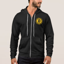 Bitcoin BTC 8-Bit Logo | Zip Hoodie
