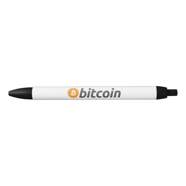 Bitcoin Btc Black Ink Pen (Front)