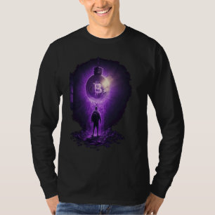 Bitcoin BTC Light Bulb Idea Thank Life Path Evolut T-Shirt