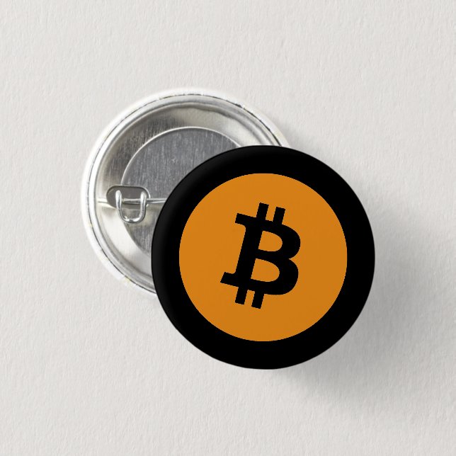 Bitcoin BTC Logo | Button (Front & Back)