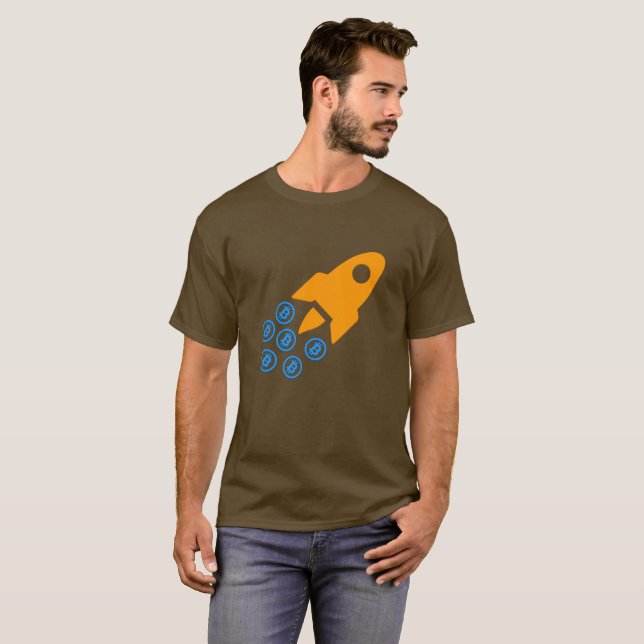 Bitcoin (BTC) Rocket T-shirt (Front Full)
