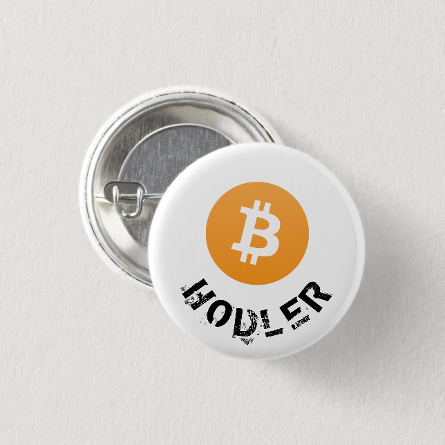 Bitcoin BTC Small Button (Front & Back)
