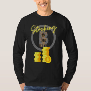 Bitcoin Btc Stack Sats Cryptocurrency Satoshi Cryp T-Shirt