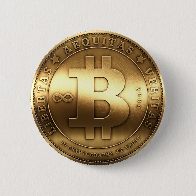 Bitcoin Button (Front)