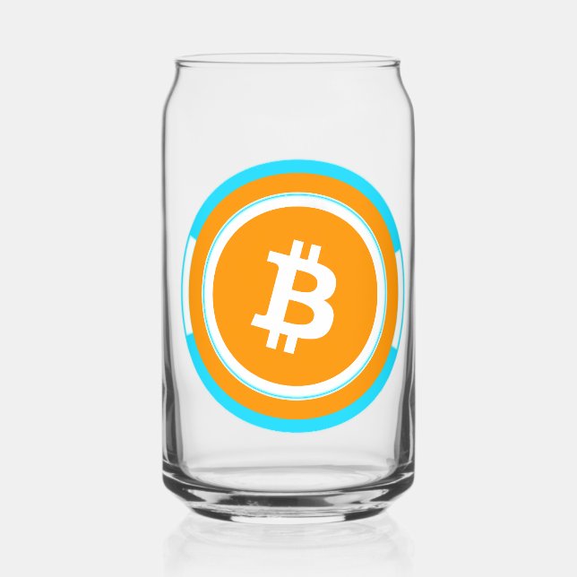 bitcoin can glass (Front)