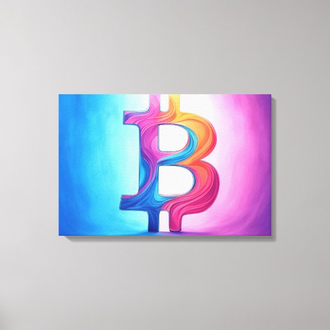 Bitcoin Canvas Print (Front)