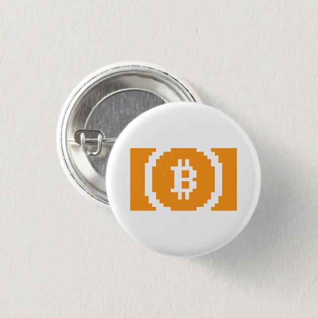 Bitcoin Cash BCH 8-Bit Logo | Button (Front & Back)