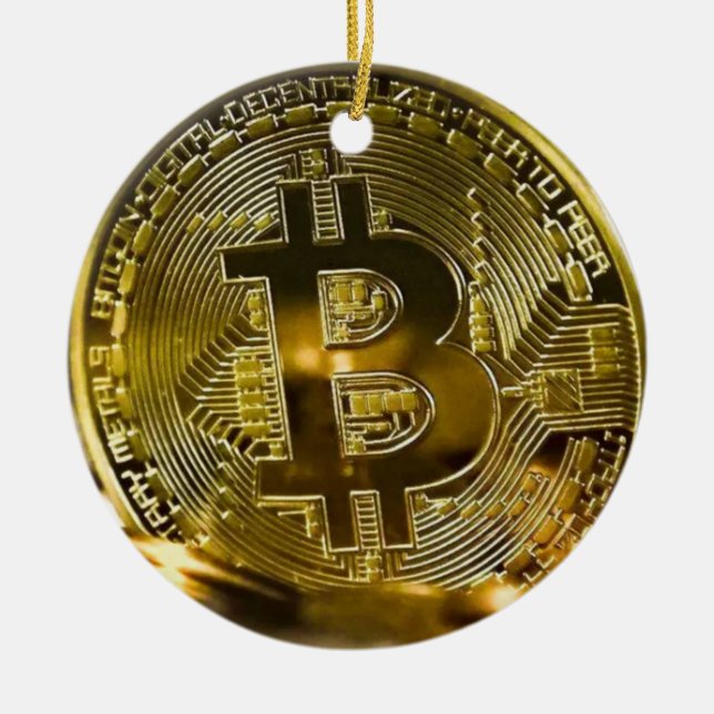 bitcoin ceramic tree decoration (Front)