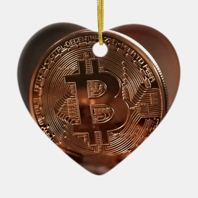 Bitcoin Ceramic Tree Decoration (Front)