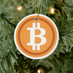 Bitcoin Christmas Tree Ornament Crypto Holiday