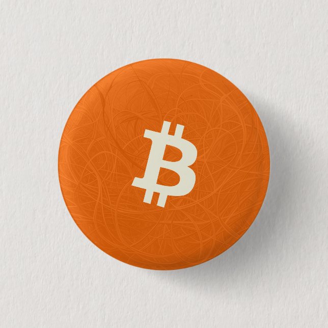 Bitcoin Classic Orange (Neuron) 3 Cm Round Badge (Front)