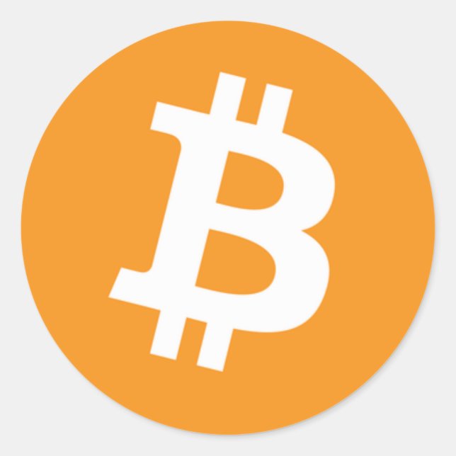 Bitcoin Classic Round Sticker (Front)