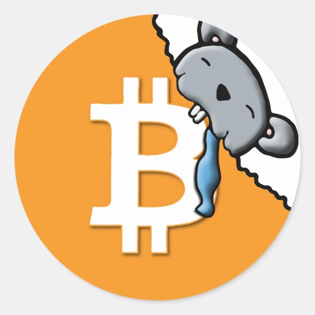 BITcoin Classic Round Sticker (Front)