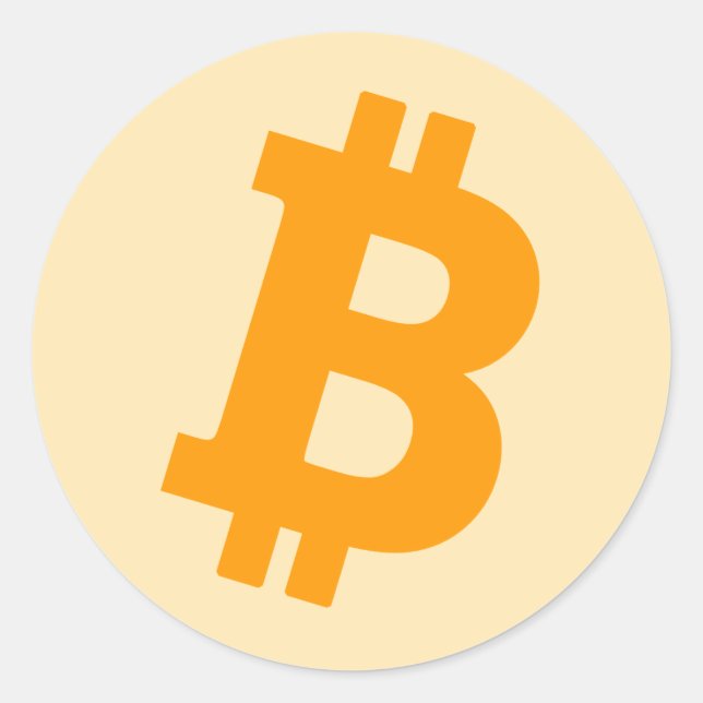 Bitcoin Classic Round Sticker (Front)