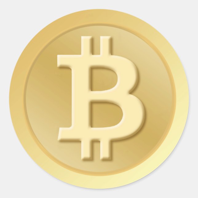 Bitcoin Classic Round Sticker (Front)
