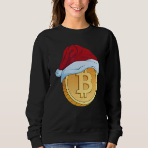 Bitcoin Coin Christmas Santa Claus Cap Sweatshirt