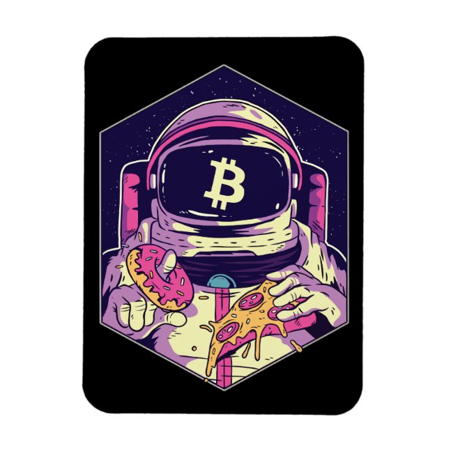 BITCOIN-Crypto Astronaut Magnet (Vertical)