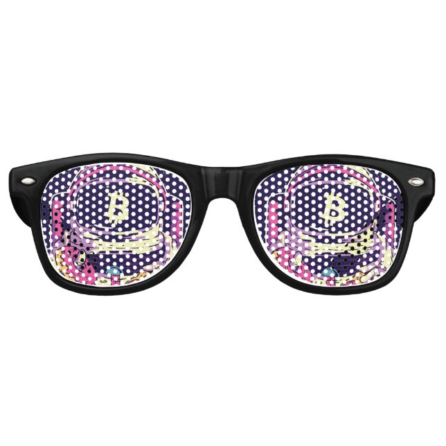 BITCOIN-Crypto Astronaut Retro Sunglasses (Front)