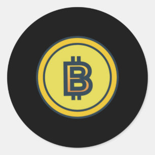 Bitcoin Crypto Design Sticker 