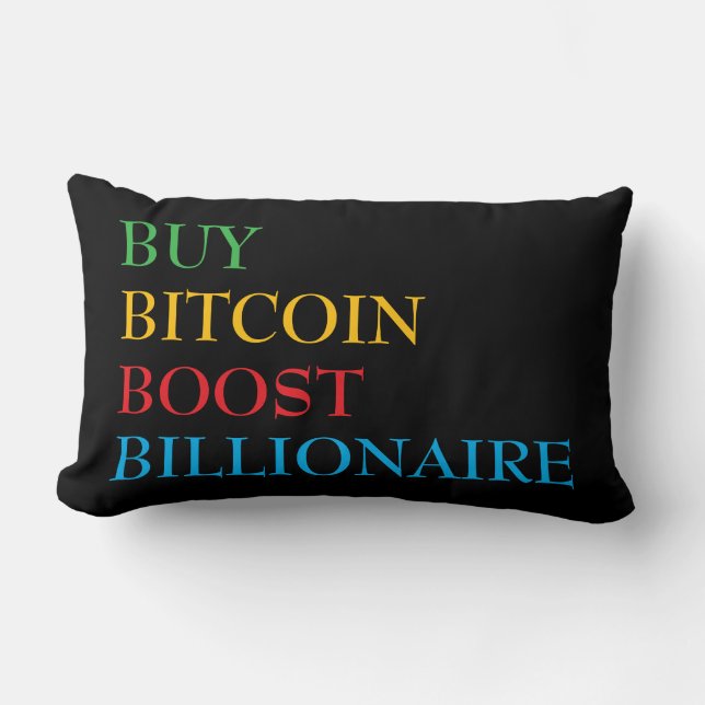 Bitcoin Crypto Lumbar Cushion (Front)