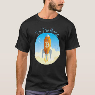Bitcoin Crypto To the Moon NFT Blockchain Cryptocu T-Shirt