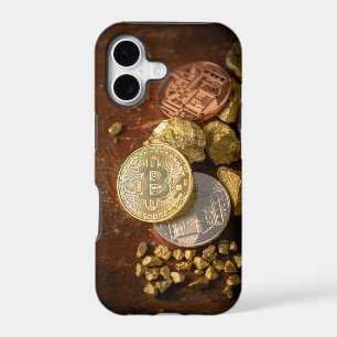 Bitcoin Cryptocurrency Blockchain Rustic Gold BTC