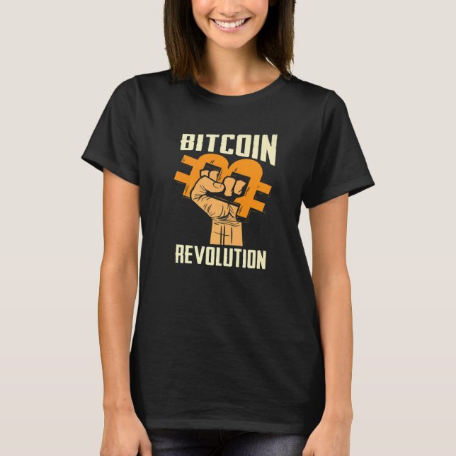Bitcoin Cryptocurrency BTC Revolution Bitcoin Trad T-Shirt (Front)