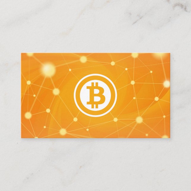 Bitcoin Cryptocurrency Business Card (Front)