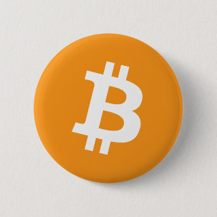 Bitcoin Cryptocurrency Logo 6 Cm Round Badge
