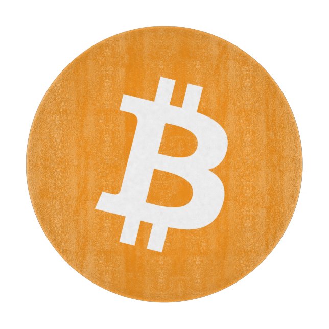 Bitcoin Cryptocurrency Logo Cutting Board (Front)