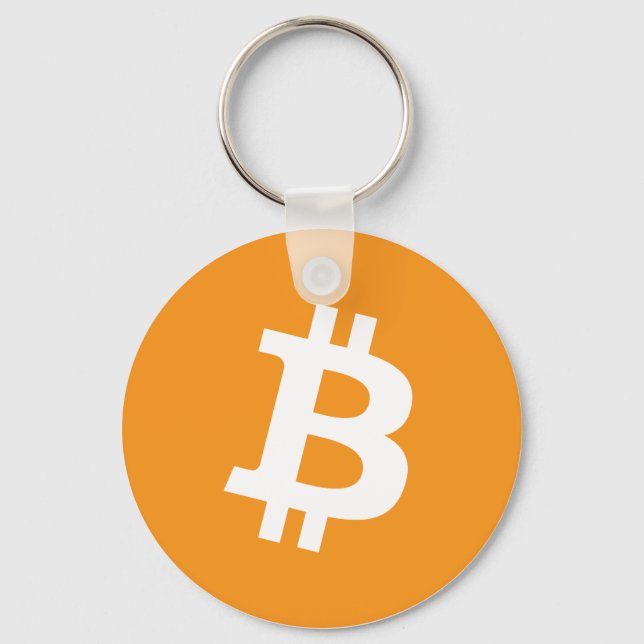 Bitcoin Cryptocurrency Logo Key Ring (Front)