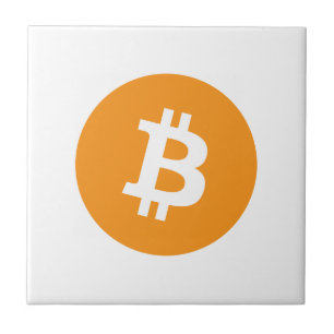 Bitcoin Cryptocurrency Logo Tile