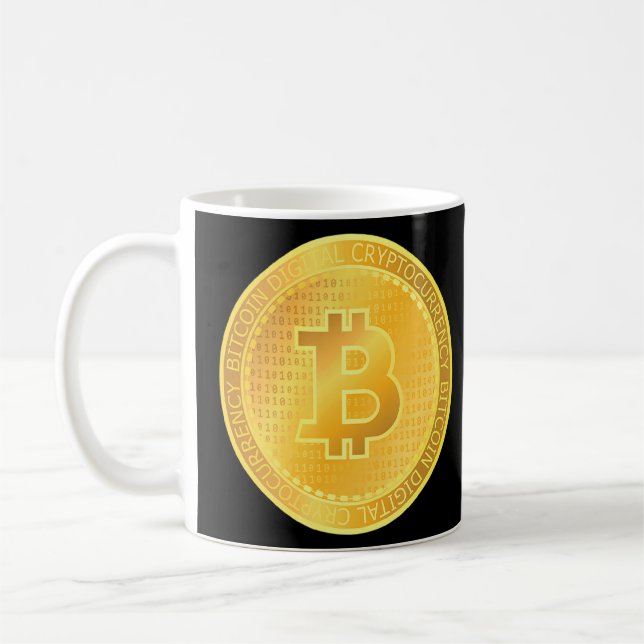 Bitcoin Cryptocurrency Trader Crypto Blockchain Bt Coffee Mug (Left)