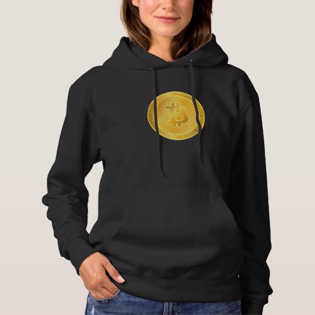 Bitcoin Cryptocurrency Trader Crypto Blockchain Bt Hoodie (Front)