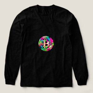 "Bitcoin Cypherpunk" Oil Painting Tri-Blend Shirt