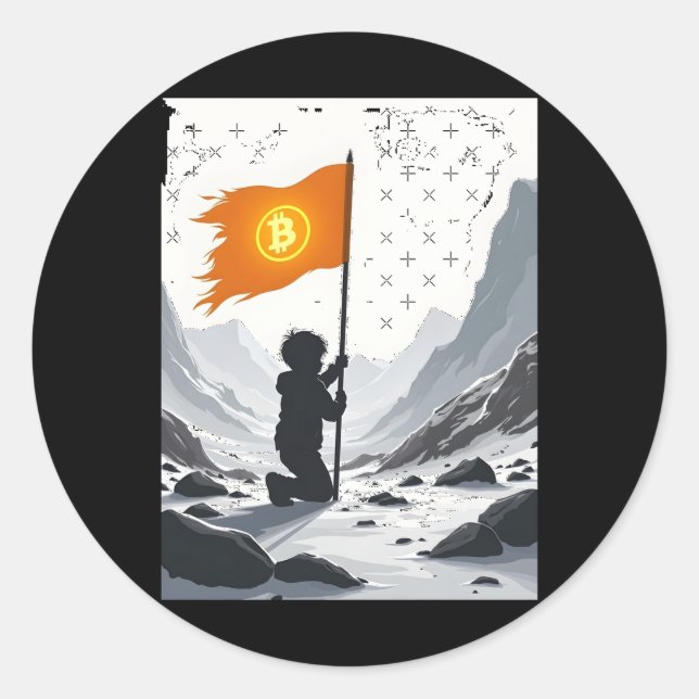 Bitcoin Dark Hidden Forces Of Crypto Sticker  (Front)