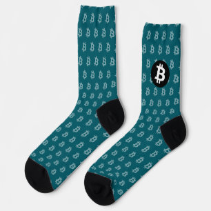 Bitcoin Dark Teal (Style 2) Socks